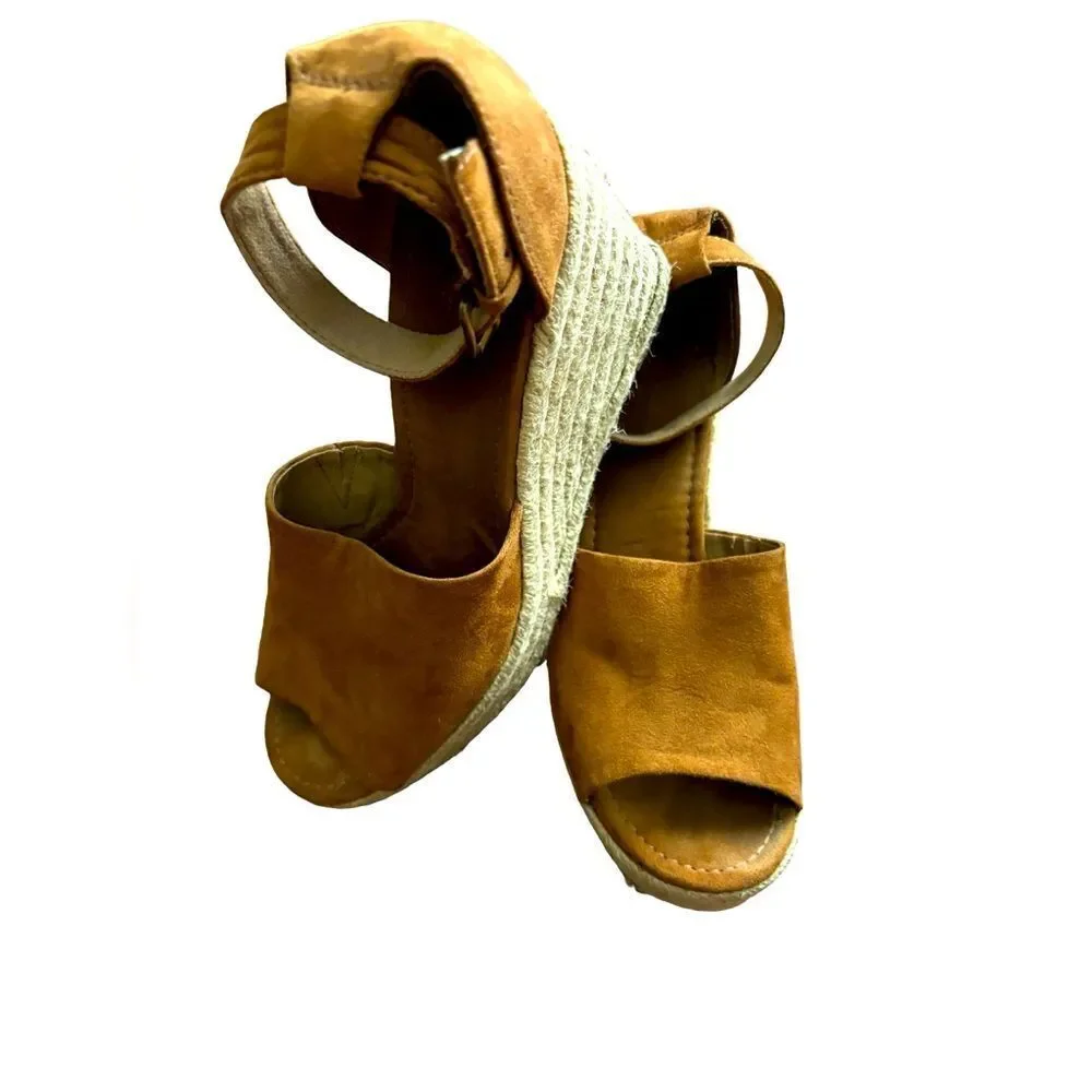 Universal Thread Chestnut Emery Espadrille Sandals Size 8.5